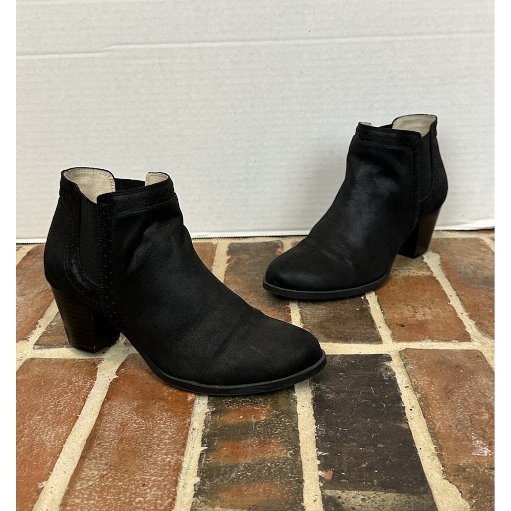 Life Stride‎ Joelle Chelsea Boot Flex Velocity Memory Foam Womens Black Sz 6.5
